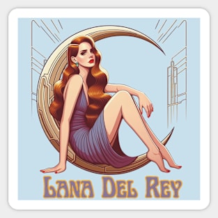 Lana Del Rey - Deco Moon Sticker